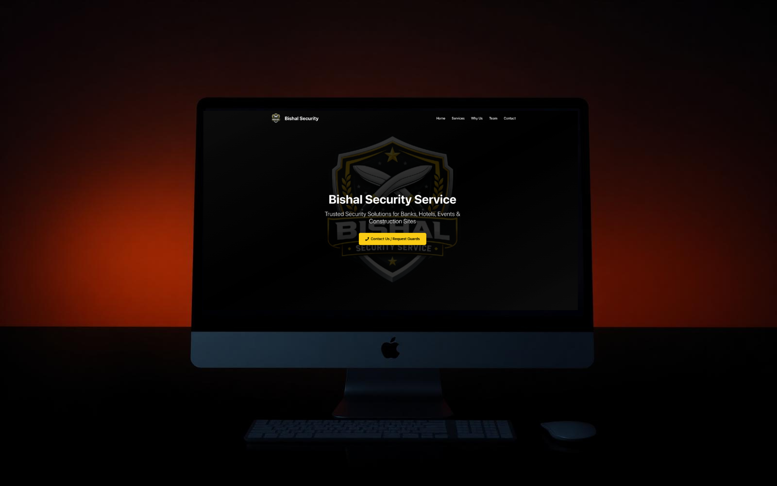 Bishal Security Service website preview