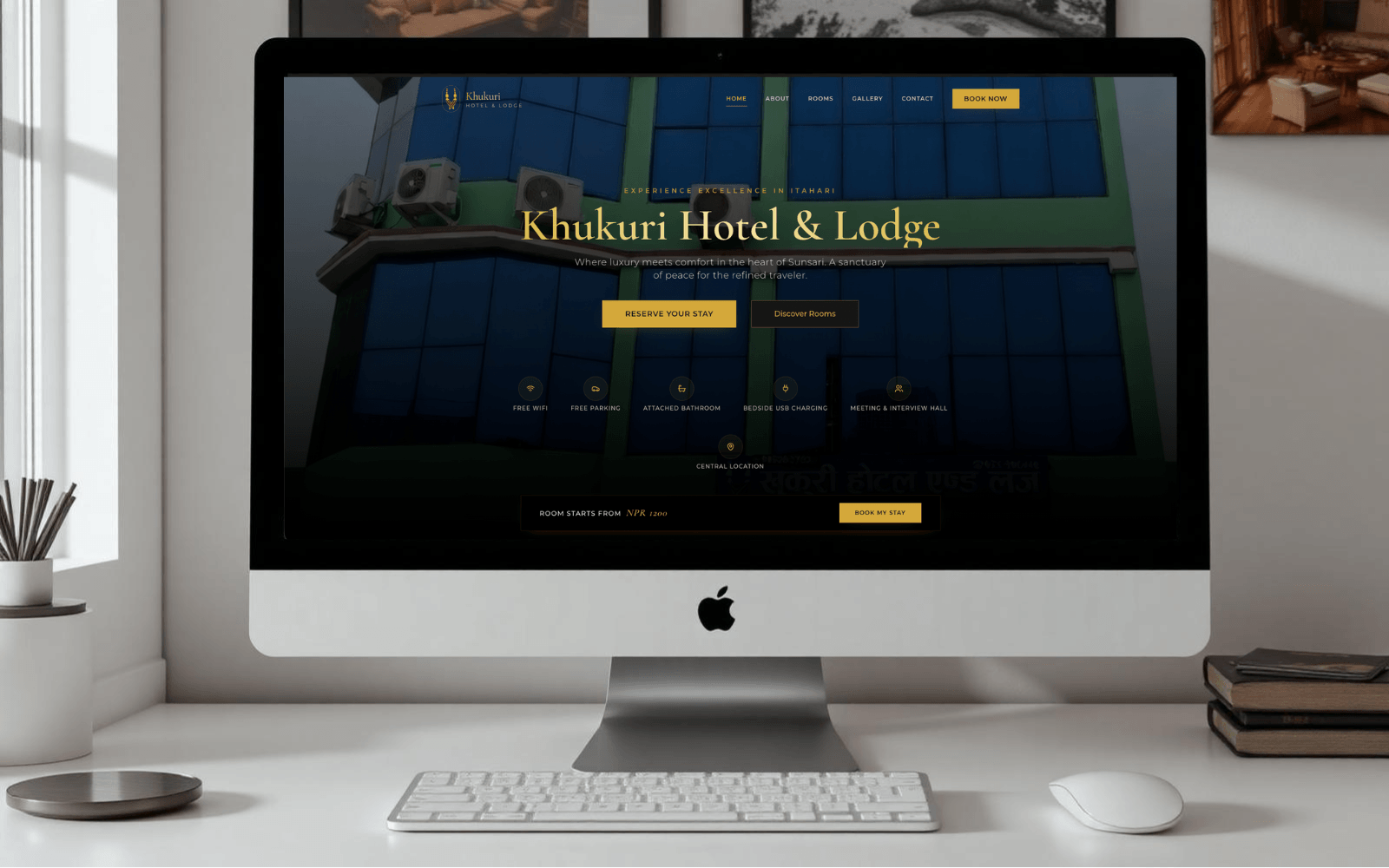 Khukuri Hotel & Lodge website preview